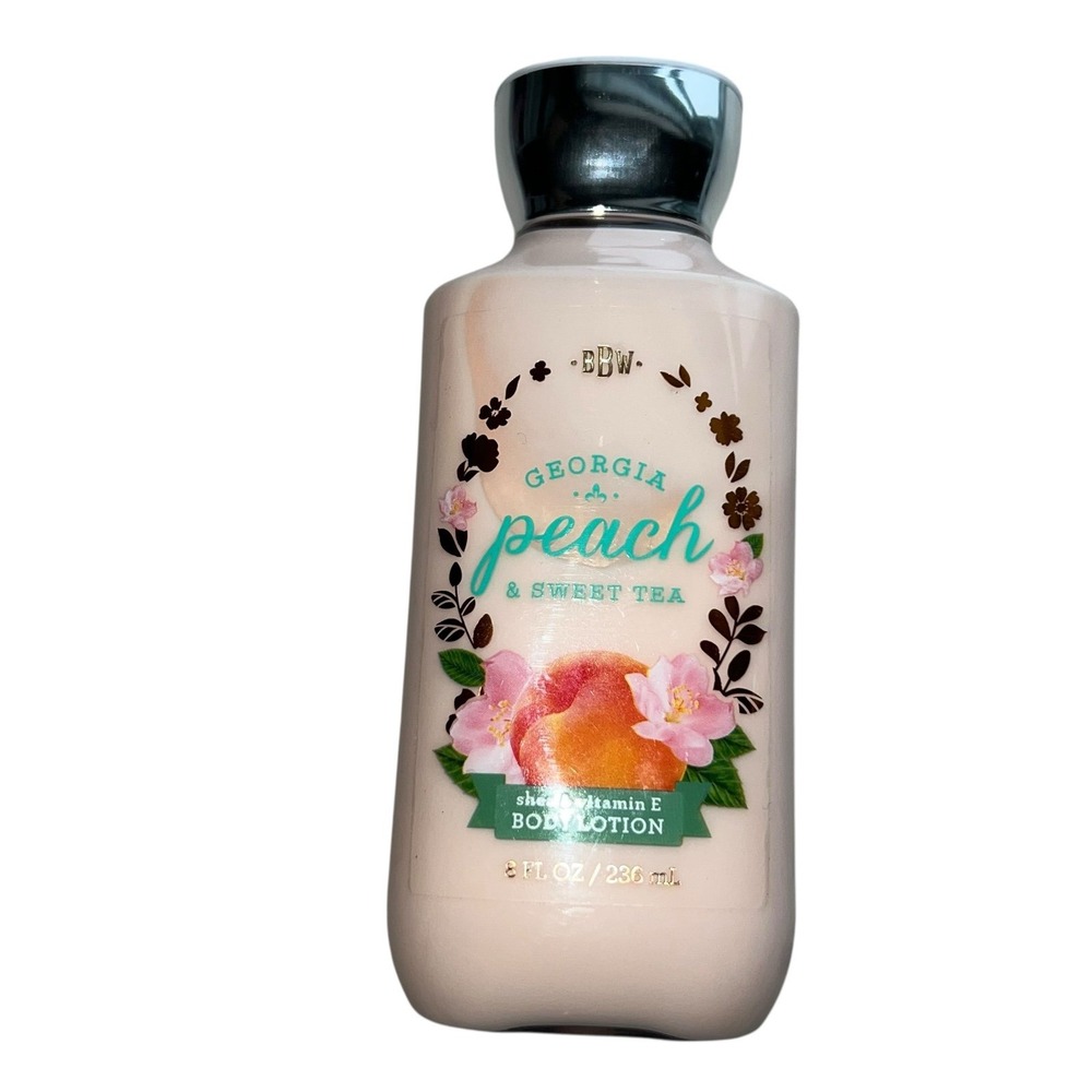 BBW Georgia Peach & Sweet Tea Body Lotion Shea 8 oz Bath & Body Works‎ 80% Full